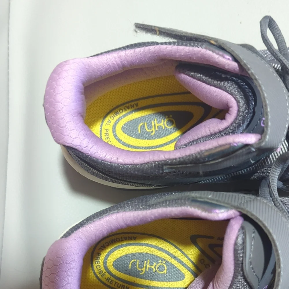 Ryka Gray and Pink Athletic Shoes with Breathable Mesh - Picture 2 of 5